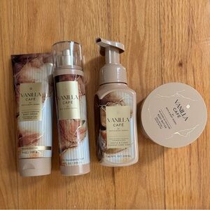 Bath & Body Works Vanilla Café Body Wash Set - Cream and Brown